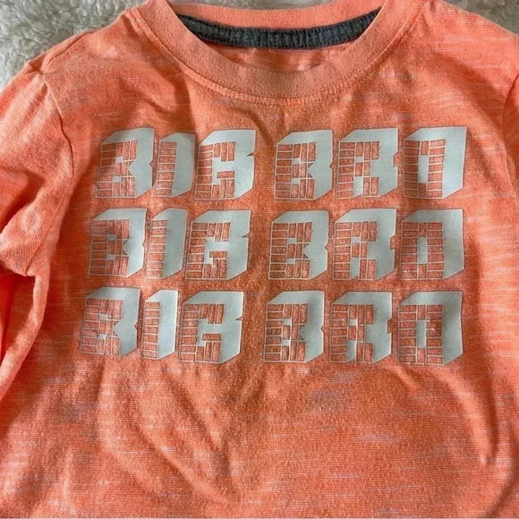 Okie Dokie 2T orange Big Bro long sleeve shirt - Picture 3 of 4
